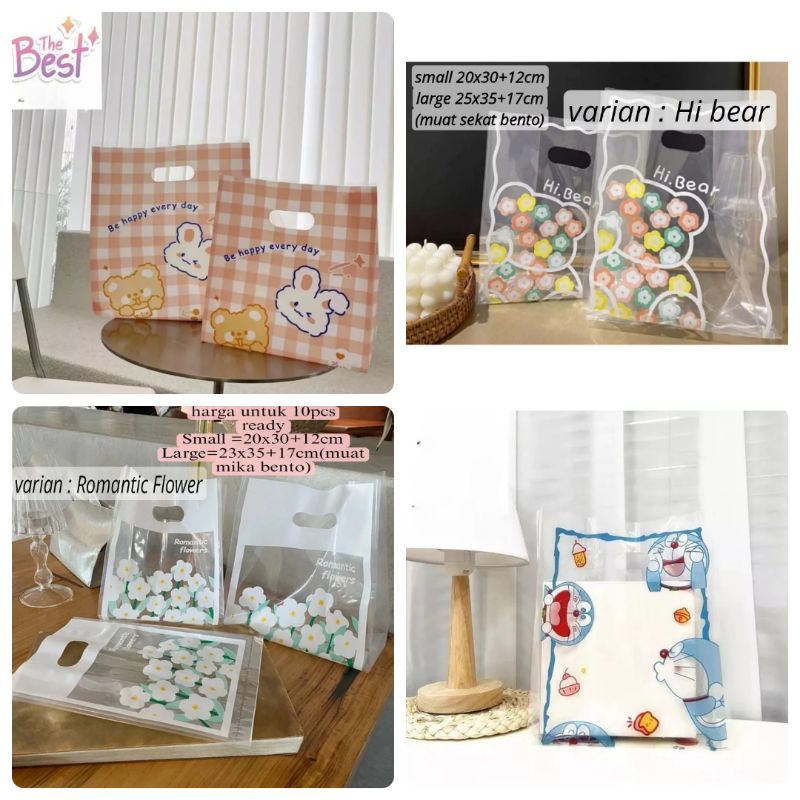 

Kantong Plastik Tenteng Karakter Motif Lucu Kantong Packanging Hadiah Hampers