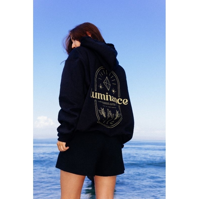 Oversize Hoodie Boxy / Hoodie Cowok / Black Hoodie