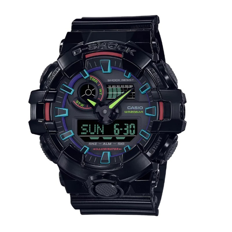 JAM TANGAN PRIA G-SHOCK GA-700RGB-1ADR