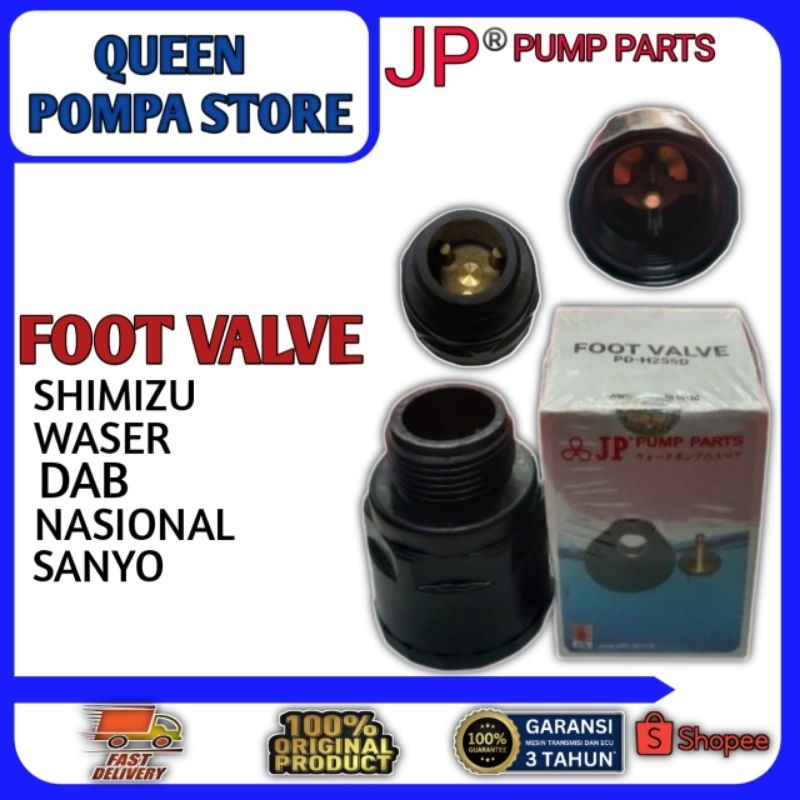 FOOT VALVE/FOOT KLEP POMPA AIR JET PUMPS SHIMIZU,WASER,SANYO,DAP, NASIONAL TERBUAT DARI BAHAN PLASTI