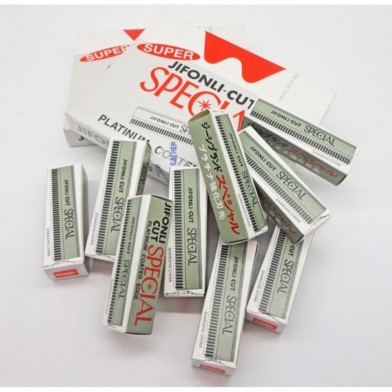 Pisau Cukur Alis / 10 PCS Feather Cut / Pisau Silet Razor Cut / Silet Isi Ulang / Silet Cukur Alis V