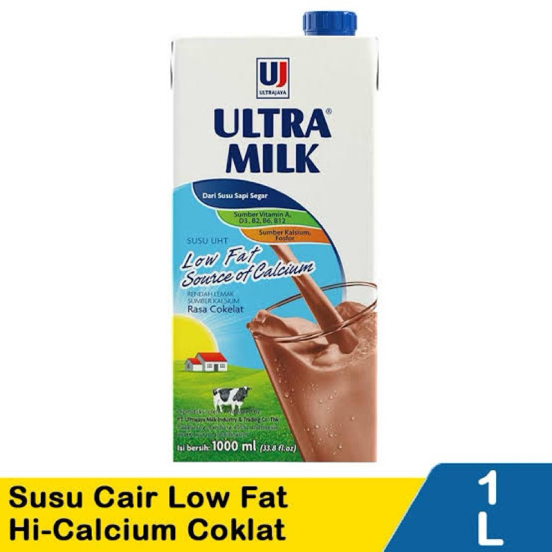 

Susu Ultra Low Fat rasa Coklat 1 Liter