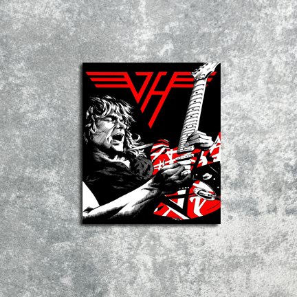 Poster Dinding Artwork Van Halen