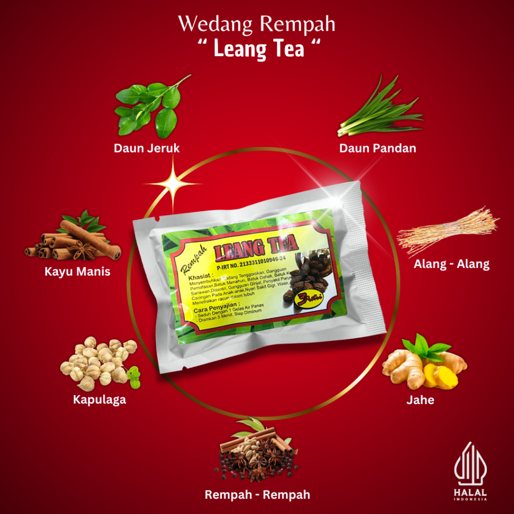 

WEDANG LEANG TEA 3 PUTRI ISI 10 BKS INCLUDE GULA BATU