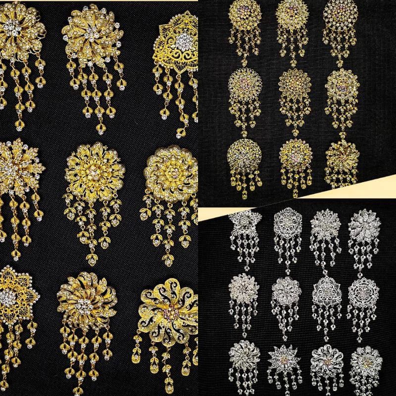 bros kebaya pengantin / bros kutu batu / jumbo flowi / besar elegan mewah