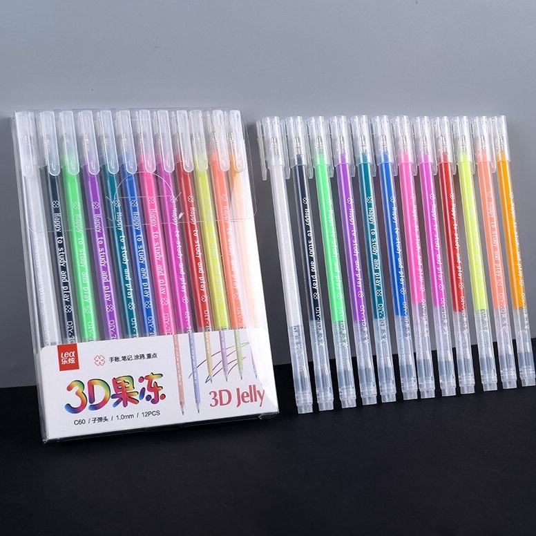 

Nyaman Color Gel Pen Pulpen Gel 12 Warna Cerah Needle Tip 5mm Panjang Penulisan Hingga 4 m Berkualitas