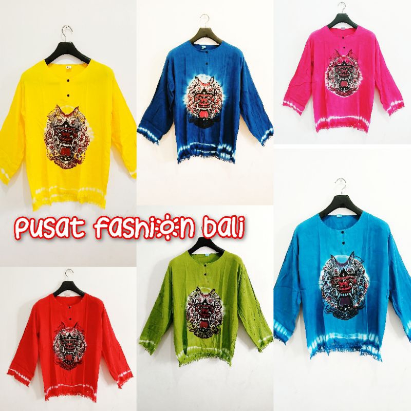 Baju barong lengan panjang dewasa Baju barong jumbo baju barong bali lengan panjang Baju barong polo