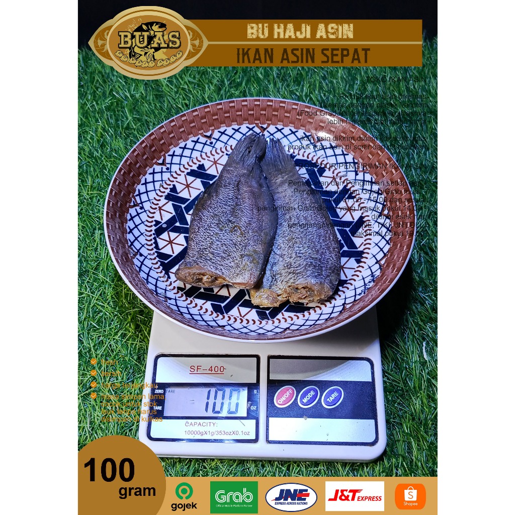 

Ikan Asin Bandung Sepat 100 Gram BUAS | Ikan Asin Bandung | Ikan Asin Sepat Bangkok | Asin Buas