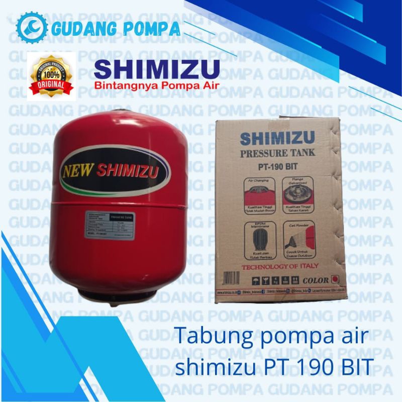 Tabung/Tangki Pompa Air 19 liter Shimizu PT 190 BIT