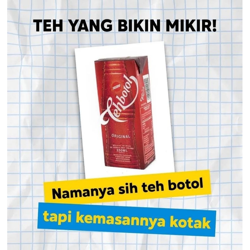 

Teh Botol Sosro Kotak Original 250ml 1 Dus Isi 24 Pcs