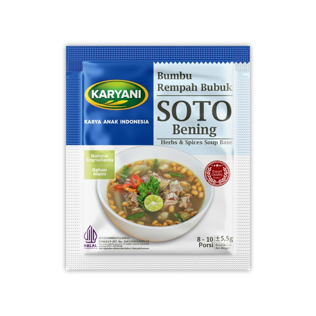 

Bumbu Instan Soto Bening 1 Sachet Bumbu HERBAL Rempah SOTO BENING Bumbu Bubuk Soto Bening