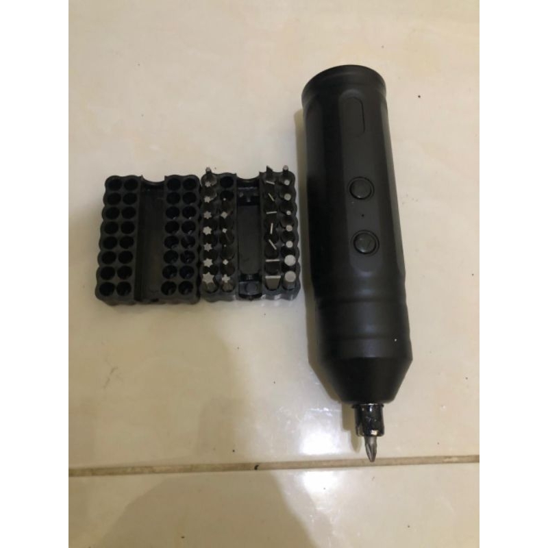 Rechargeable Mini Electric Screwdriver Set / Obeng Mini Elektrik