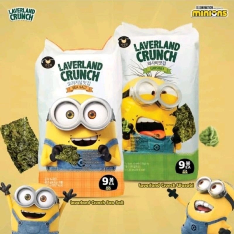 

Laverland Crunch Cemilan Rumput Laut Import 40,5 gr