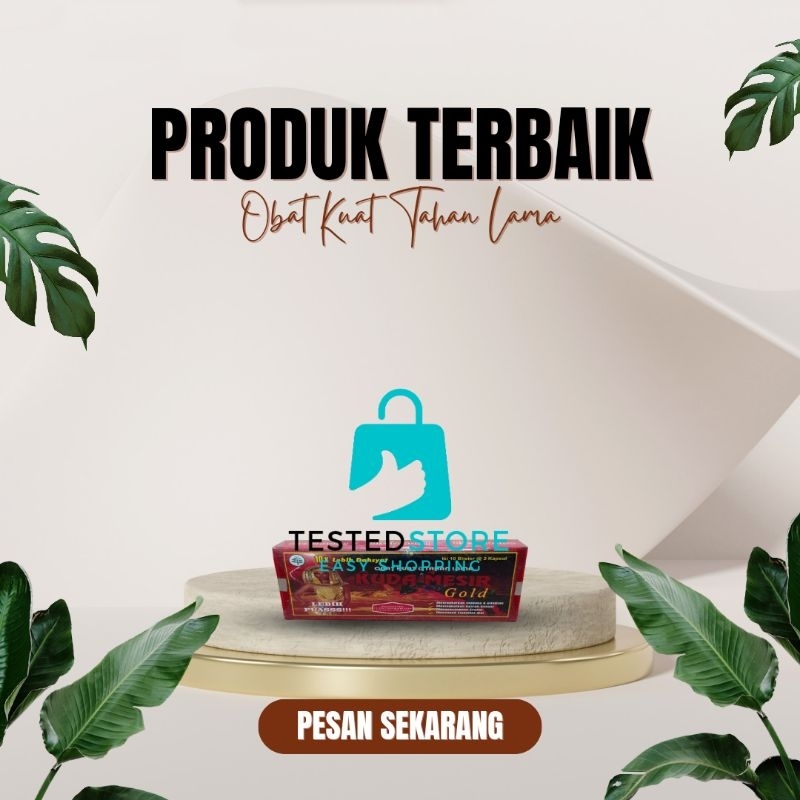 Herbal (Kuda) Mesir Gold Asli Original Suplemen Obat (Kuat) Stamina Vitalitas Pria