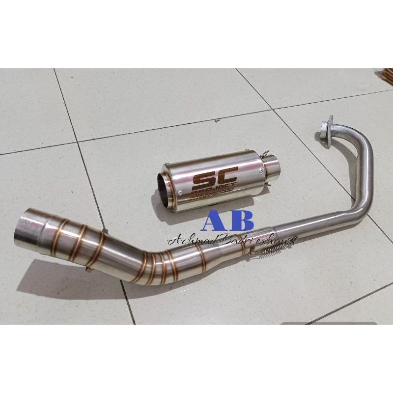 KNALPOT BYSON KARBU CARBU KNALPOT BYSON FI INJEKSI MODEL KNALPOT SC PROJECT EXHAUST MUFFLER EKZOS