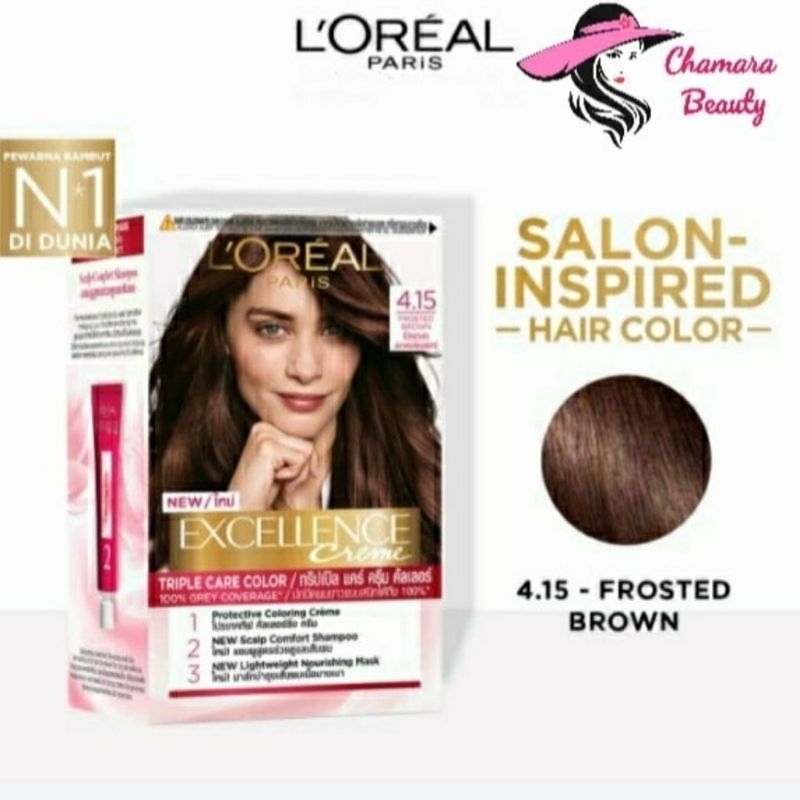 Loreal hair color frosted brown,semir rambut loreal