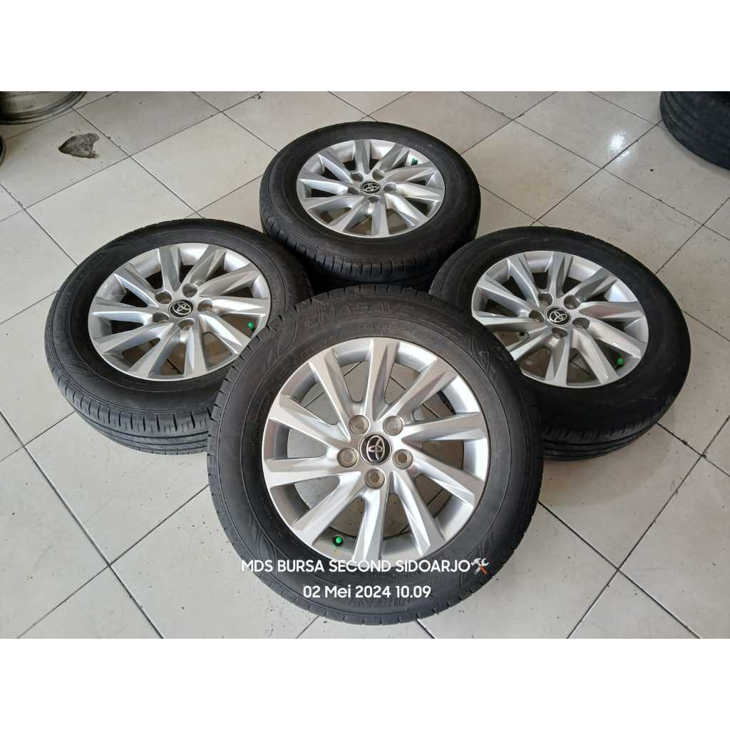 VELG MOBIL BEKAS STD INNOVA ZENIX RING16 LUBANG 5X114 +BAN 205 65 R16