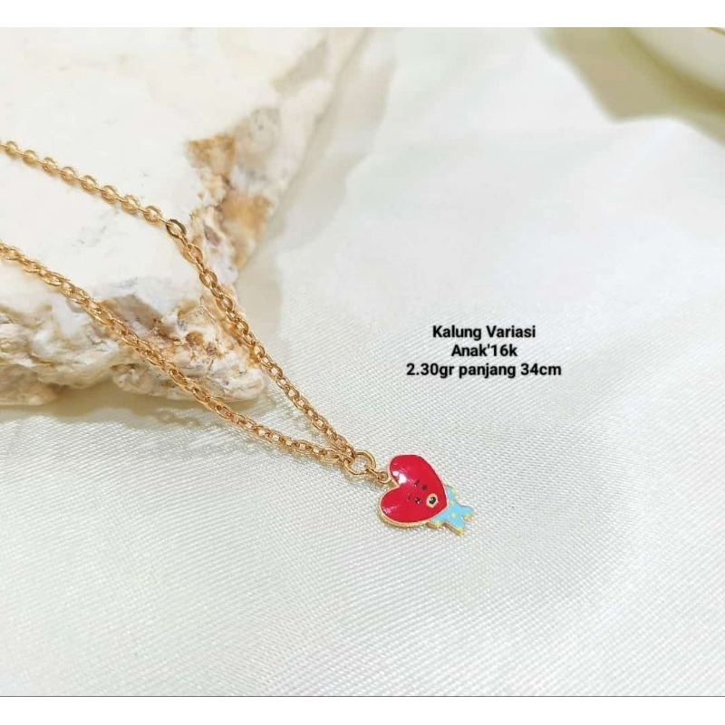 Kalung emas 70 tata bts