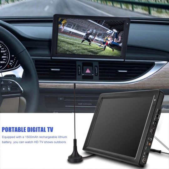 Jual Taffware Portable TV Digital HD LCD Mobil Baterai Charger HDMI USB - 12 Inch Berkualitas