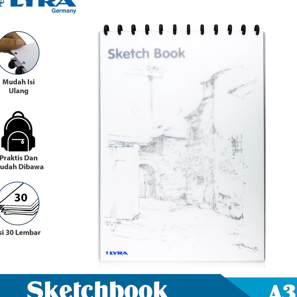 

Kejutan Hemat Lyra Buku Sketsa Ukuran A3 3 Lembar Sketch Book Binder Buku Bergambar Lyr92129