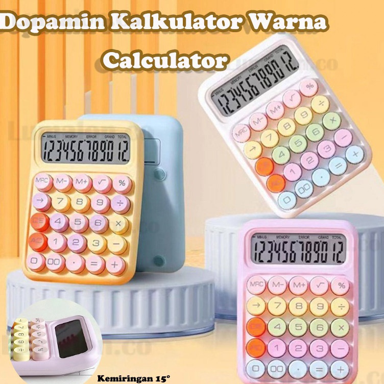 

Bonus Bubble Lucu Sekolah Kantor Kalkulator Kartun Permen Warna Keyboard 12digis Display Besar Keyboard Dot Mekanik Calculator Electronic Kalkulator Keyboard Kalkulator