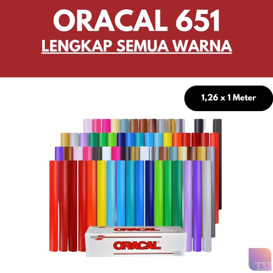 

Murah Untung Oracal Stiker 651 Skotlet Warna Glossy Doff Matte 1 Meter