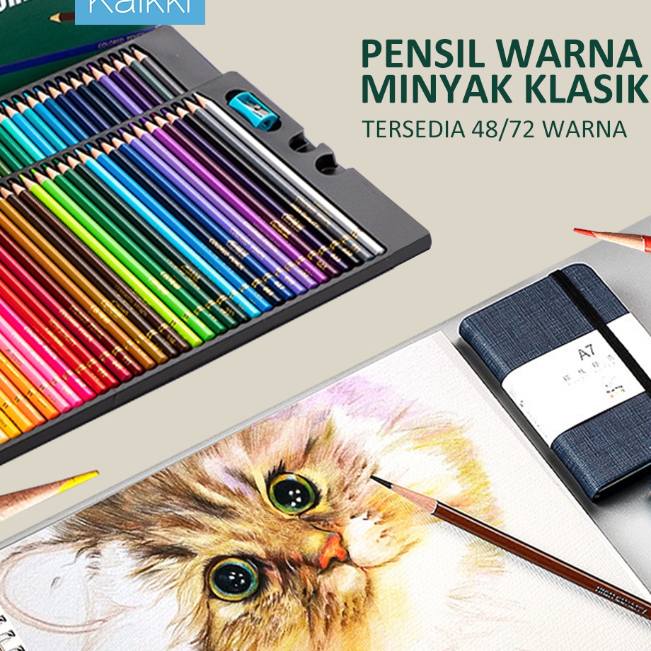 

Paling Ekonomis KAIKKI Set pensil multi warna untuk menggambar seni Kuas cat minyakpensil warnakuas lukis