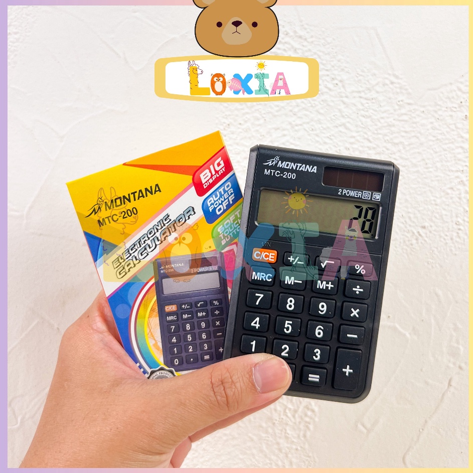 

Segera Ambil Loxia Kalkulator Saku Montana MTC 2 Murah Harga Grosir Kalkulator Mini Kalkulator 8 Digit Kalkulator Saku Calculator Pocket Montana Calculator Mini PA19