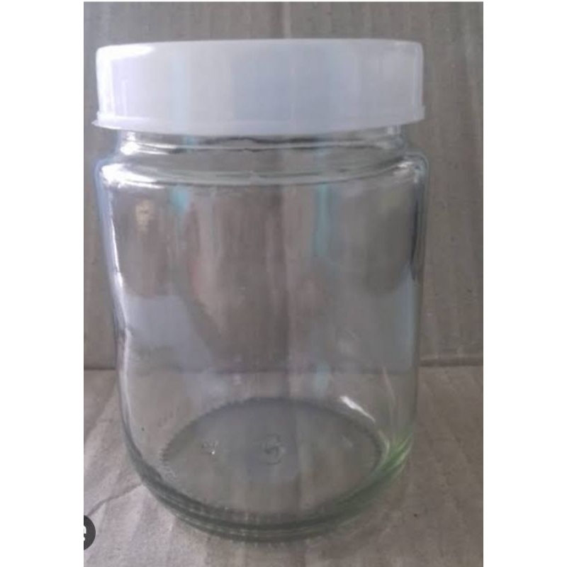 Toples kaca Jar 250ml tutup plastik