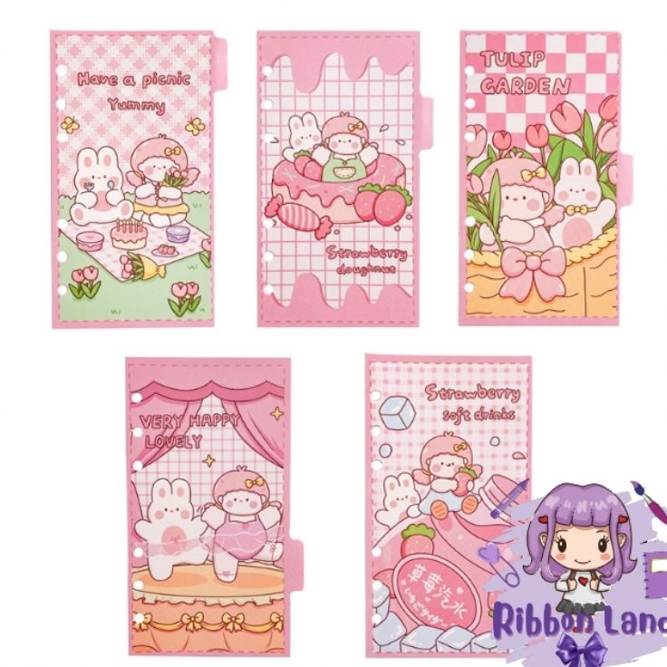 

Serbu Puas 5 Pcs A6 Index Divider Kertas Binder Motif BESTIE CARTOON