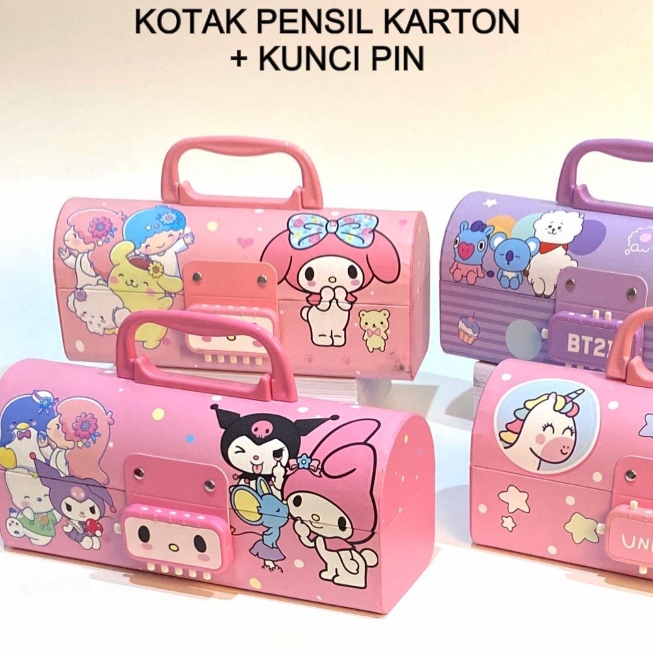 

Pusat Irit BOS Kotak Pensil KartonKunci PinTempat PensilPencil Case Locker