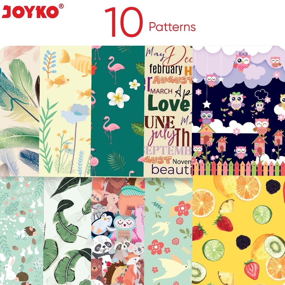 

Diskon Terkeren 1 Pack Origami Washi Paper Sedang 2 Sisi JOYKO OGP33MIX Kertas Lipat Seni 15 x 15 Cm Lengkap 1 Macam Motif Tebal 8 Gsm