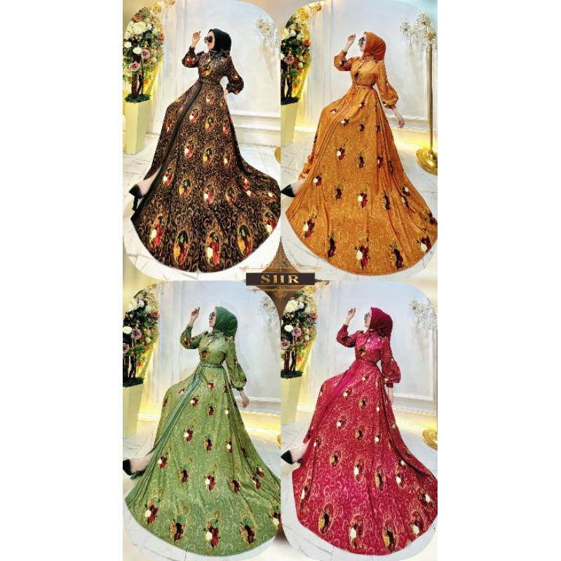 "NEW" READY MAXI DRESS TAKUT ISTRI SCUBA PREMIUM BY SHR GAMIS CANTIK