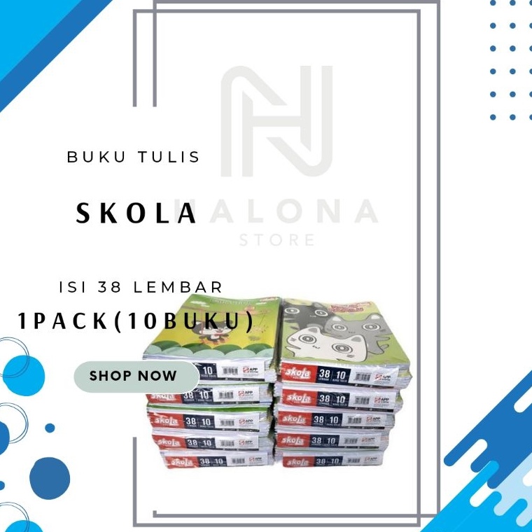 

KODE Q12A 1 PACK Buku Tulis SKOLA 38 lembar by SIDU 1pcs