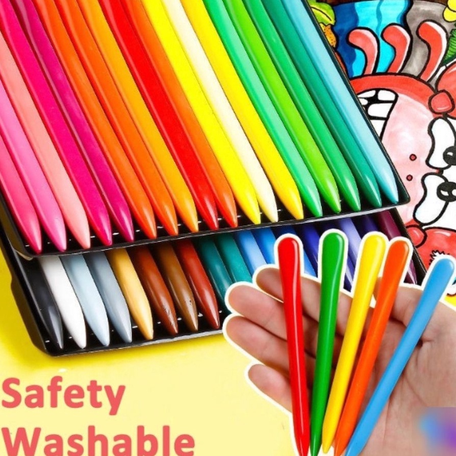 

Promo Istimewa Crayon Lab Non Toxic Crayon Triangular Crayon Lab Triangle Crayon Plastik Anti Kotor Tangan Crayon Mewarnai