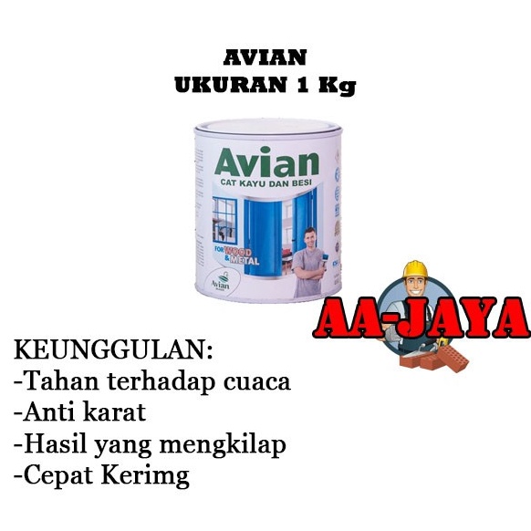 

KODE L6F7 Cat Minyak Avian High Gloss Enamel Ukuran 1 Kg
