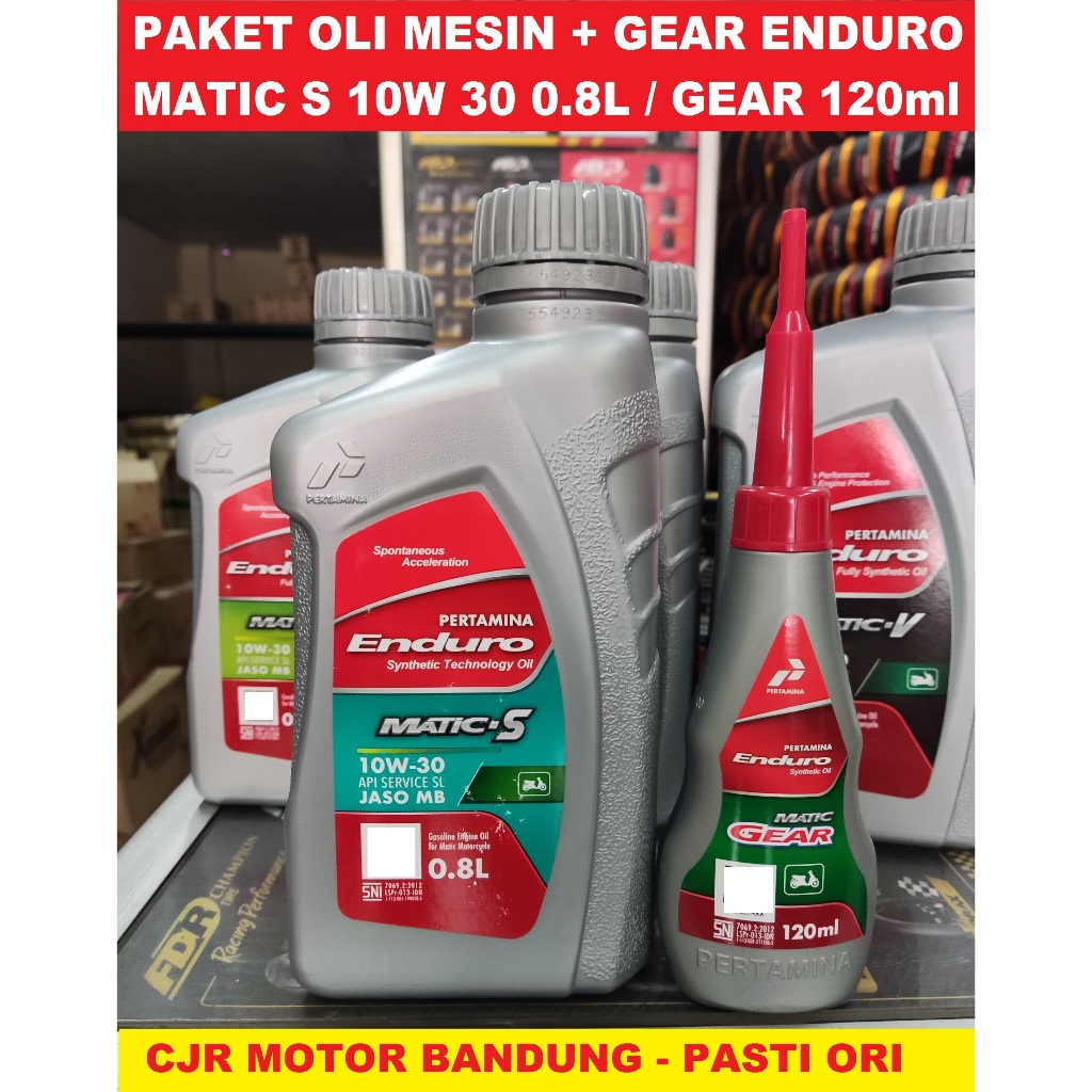 PAKET OLI MESIN & GARDAN MOTOR MATIC PERTAMINA Enduro Matic S 10w 30 MOTOR MIO SCOOPY BEAT XEON