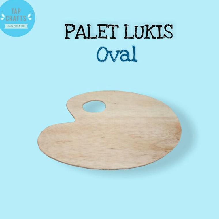 

KODE N43K Palet Lukis Oval Oval Palette Painting Pallete No 4