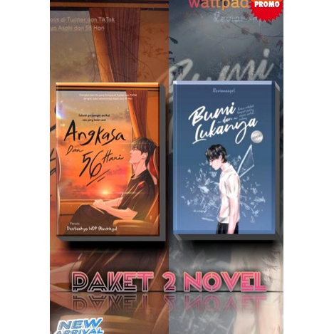 KODE V83X Paket 2 Novel Angkasa Dan 56 Hari  Bumi dan lukanya  NOVELPELAJAR