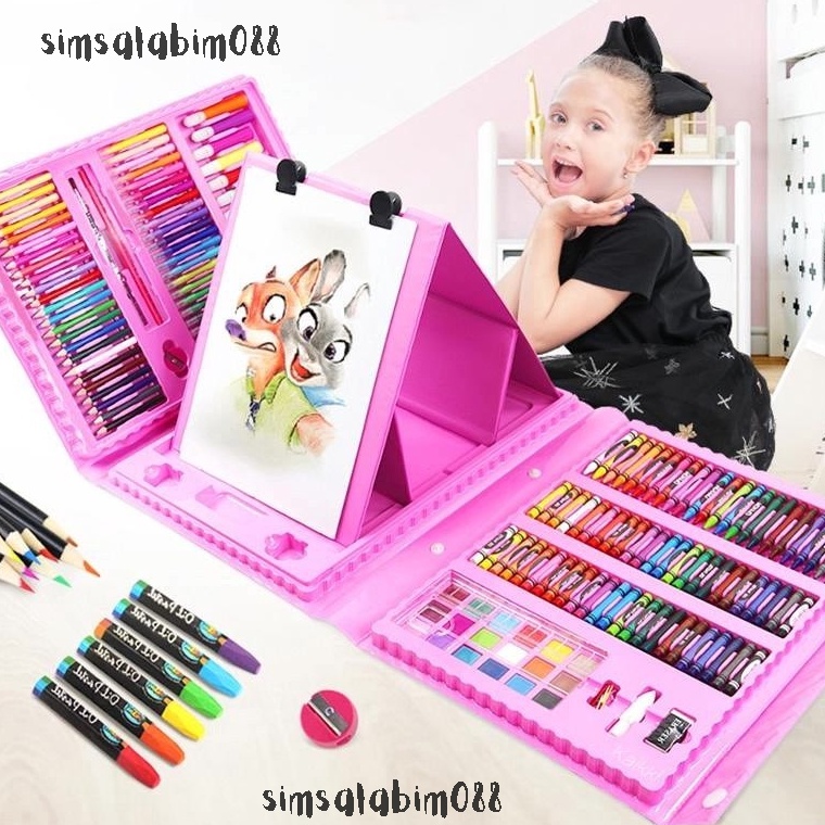 

KODE S95B Crayon Warna 28pcs Set Alat Menggambar Melukis Anakanak Crayon Cat Air Pensil Lkp