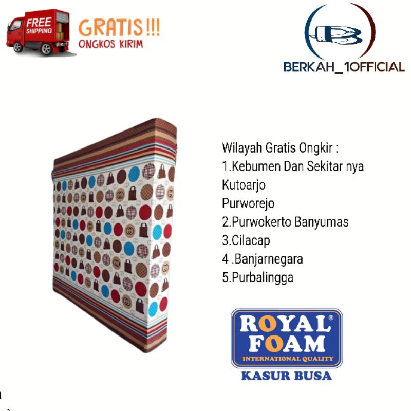 KASUR BUSA ROYAL FOAM TEBAL 30 CM X 180 X 200 CM