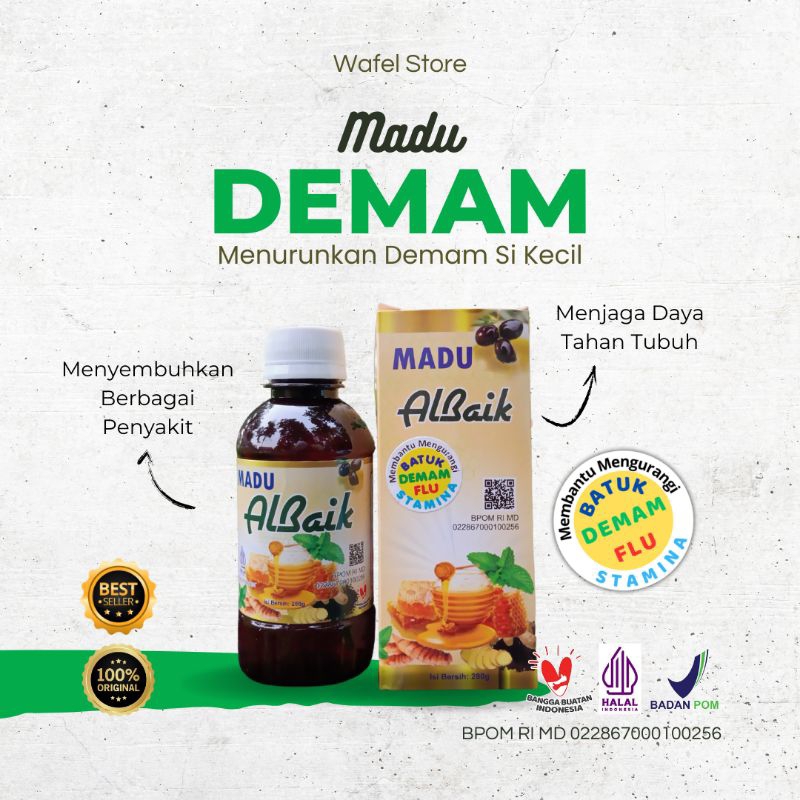 

Madu Demam Albaik Menyembuhkan Demam Anak 280 Gram