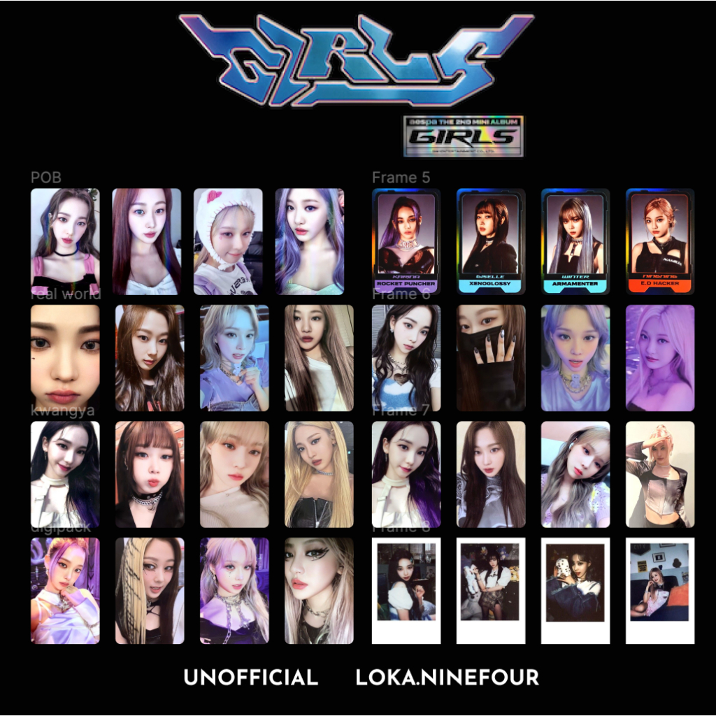 [MINIMAL 10 PCS] PC Photocard Potocard UNOFFICIAL Premium AESPA GIRLS KPOP MERCH 2 SISI REPLIKA KART