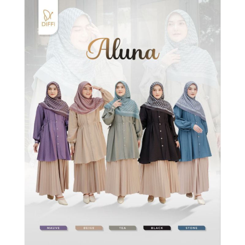 TUNIK ALANA & ALUNA by DIFFI#Tunik PO 30 April#Ready Pusat 31 mei