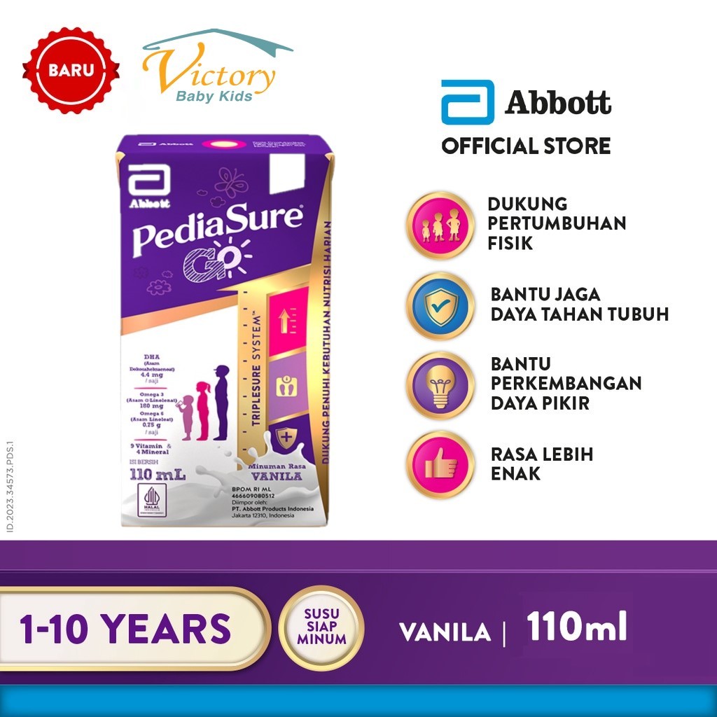 

PediaSure Go Vanila (1-10th) - Nutrisi UHT - 110ml