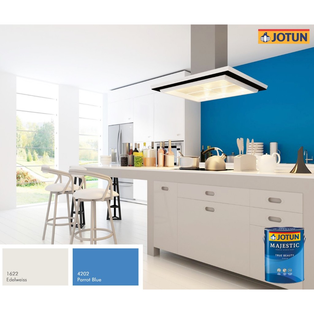 CAT TEMBOK INTERIOR DAN EKSTERIOR JOTUN - PARROT BLUE/4202