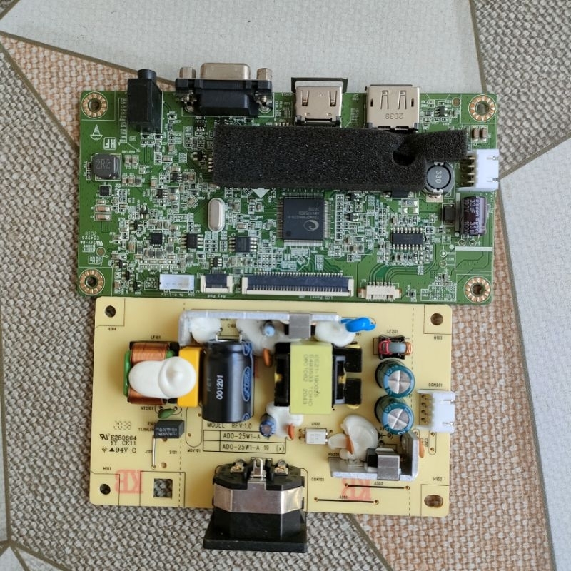 mb ori dan psu power suplay regulator monitor HP 24MH DISPLAY