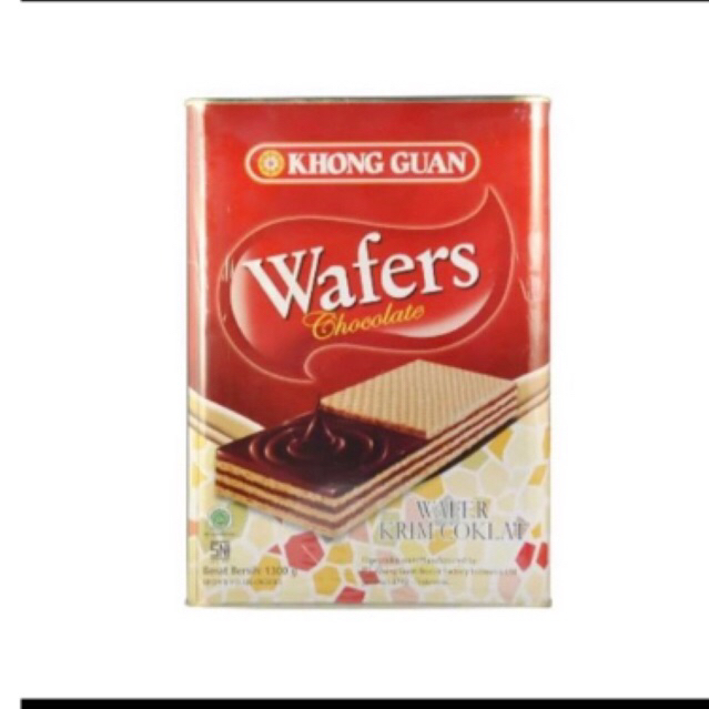 

khong guan wafer cream cokelat 1300 gr