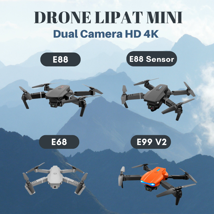 Drone Camera Drone E68 Mini RC Drone 4K HD Camera WIFI FPV Quadcopter