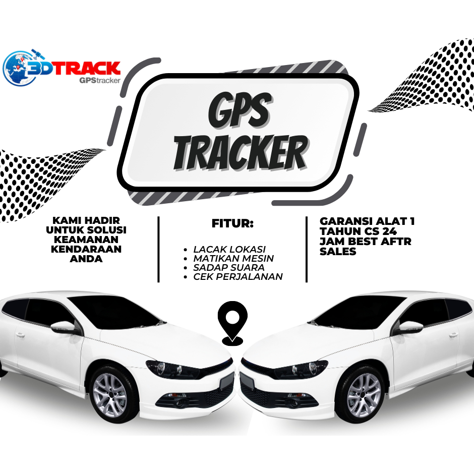 GPS TRACKER 3DTRACK UNTUK MOBIL MOTOR TRUK ALAT BERAT + PASANG